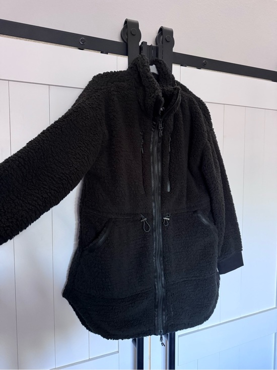 Krimson Klover Jackets & Blazers - Krimson Klover XL Black Sherpa Zip-Up Coat for Women